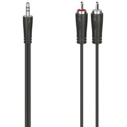Hama Cabo de Áudio 00200720 1,5m 3.5mm 2 x RCA Preto
