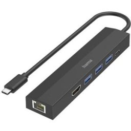 Hama USB-C-HUB, MULTIPORT 6 PORTAS