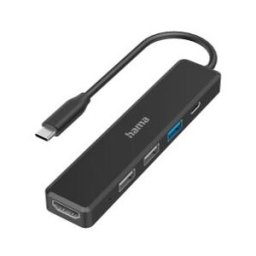 Hama HUB USB-2.0-TYPE-C-HUB 1:3 + H