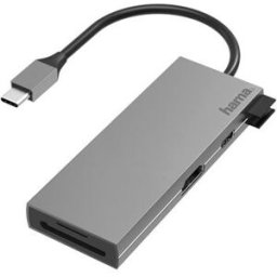 Hama Hub USB-C 2x USB-A 1xUSB-C 1xHDMI leitor SD/MicroSD (200110)