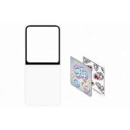 Samsung Capa Wallpaper Inteligente para Z Flip6 - Cartão Keith Harig - Branco