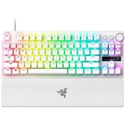 Razer Teclado Gaming Mecânico Huntsman V3 Pro TKL RGB - Optical Switches Gen-2 - Branco - Layout US