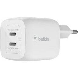Belkin Adaptador de Corrente Dual USB-C 45 W - Branco