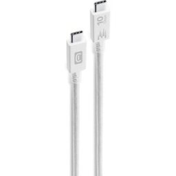 Cabo USB-C Cellular Line Fast Transfer 1.5m - Branco