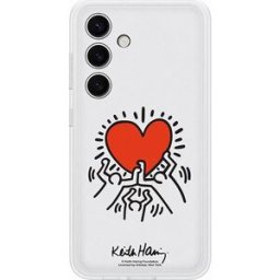 Samsung Capa Wallpaper Inteligente para Galaxy S24 - Cartão Keith Harig - Branco