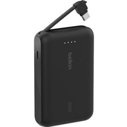 Belkin Powerbank + Cabo USB-C Integrado Boost Charge 10000mAh - Preto