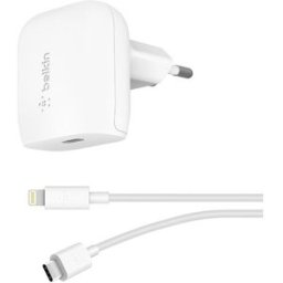 Belkin Carregador BOOST↑CHARGE™ 20W USB-C + Cabo USB-C para Lightning - 1,2m
