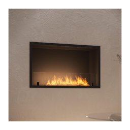InFire - Lareira embutida BIO 49,4x84,4 cm 3,5kW preto