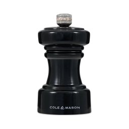 Cole&Mason - Moedor de sal grosso HOXTON 10,4 cm faia/preto brilhante