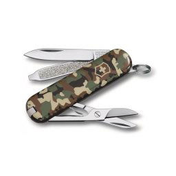 Victorinox - Faca de bolso multifuncional CLASSIC SD 5,8 cm/7 funções camoflagem