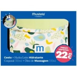 Mustela Cesto Hidratante 300ml + Óleo Massagem 100ml
