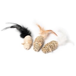Ratos Karlie de algas marinhas para gatos 3uds.
