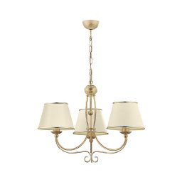 Jupiter 513 - LA-3-E - Candelabro pendente numa corrente LAURA 3xE27/60W/230V