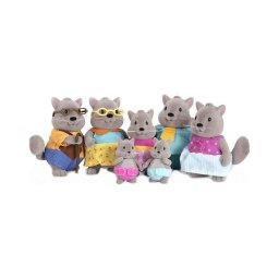 Li'l Woodzeez - Conjunto de brinquedos Família de esquilos BUSTLEBERRY
