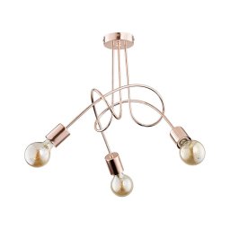 Candeeiro integrado TANGO 3xE27/15W/230V cobre