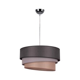 Duolla - Candeeiro suspenso TRIO 1xE27/40W/230V diâmetro 45 cm antracite/cinzento/castanho