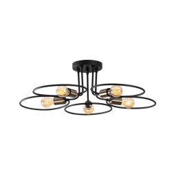 Candelabro montado à superfície CIRCLE 5xE27/40W/230V