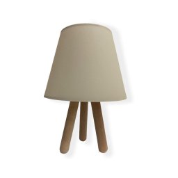 Lâmpada de mesa WOOD 1xE27/60W/230V bege