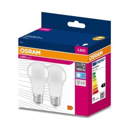 CONJUNTO 2x Lâmpadas LED A60 E27/10W/230V 4000K - Osram