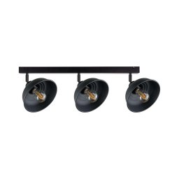 Foco FAUN 3xE27/60W/230V preto