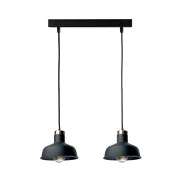 Candeeiro suspenso HEBE 2xE27/60W/230V preto