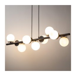 Candeeiro suspenso AVOLA 9xG9/12W/230V preto