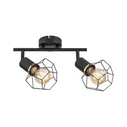 Rabalux 71066 - Foco FRAN 2xE27/40W/230V preto