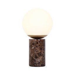 Nordlux - Candeeiro de mesa LILLY 1xE14/25W/230V mármore/castanho
