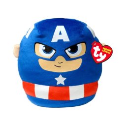TY - Brinquedo de peluche Squishy CAPITÃO AMÉRICA 22 cm