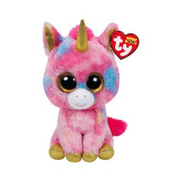 TY - Brinquedo de peluche FANTASIA unicórnio 24 cm