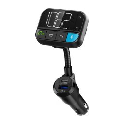 Nedis CATR1024BK - Transmissor FM para automóveis com função mãos-livres