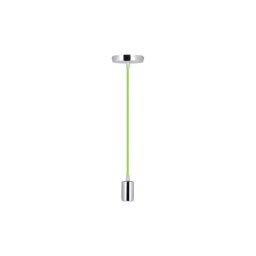 Cabo de carregamento 1xE27/60W/230V verde/cromado brilhante