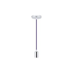 Cabo de carregamento 1xE27/60W/230V roxo/cromado brilhante