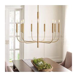 Feiss FE-BRIANNA9-BB - Candeeiro suspenso BRIANNA 9xE14/60W/230V