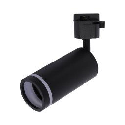 Foco para sistema de carril JET RING 1xGU10/10W/230V preto