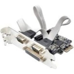 Ewent Placa/adaptador de Interface EW1158 serial Paralela Combo PCI-E, 2 + 1 portas