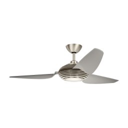 Kichler KLF-VOYA-60-BS - Ventilador de teto LED dim. VOYA 14W 230V c/ DO
