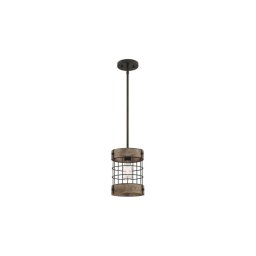 Westinghouse 61180 - Candeeiro suspenso LANGSTON 1xE27/60W/230V pinho