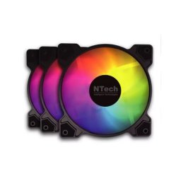Kit Ventoinhas Slayer 3x 120mm ARGB Aura Sync Preta