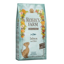 12kg Single Meat Adult salmão com arroz Rosie's Farm ração para cães