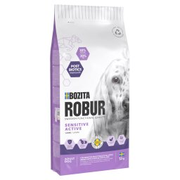 2x12kg Sensitive Grain Free Active com cordeiro Bozita Robur ração cães