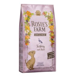 12kg Single Meat Adult peru com arooz Rosie's Farm ração para cães