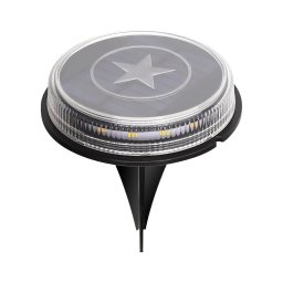 Aigostar - Candeeiro solar LED LED/0,6W/5,5V 24,5 cm 3200K IP66 preto