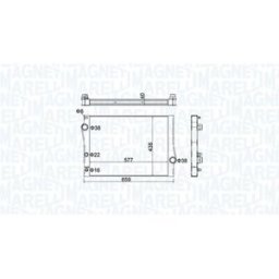 Radiador MAGNETI MARELLI 350213163500