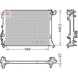 Radiador, arrefecimento do motor DENSO DRM23114