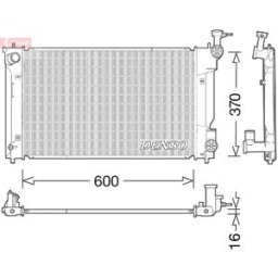 Radiador, arrefecimento do motor DENSO DRM50094