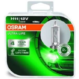 Ams-Osram Lâmpada de halogéneo OSRAM H11 Ultra Life 12V/55W, 2 Peça