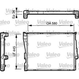 Radiador, arrefecimento do motor VALEO 734276