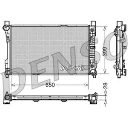 Radiador, arrefecimento do motor DENSO DRM17079