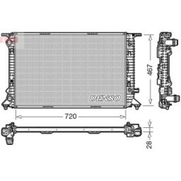 Radiador, arrefecimento do motor DENSO DRM02021